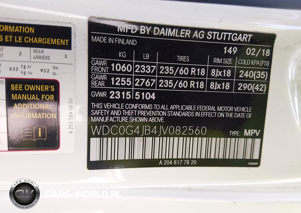 2018 Mercedes-Benz Glc 300 VIN:WDC0G4JB4JV082560 - 9