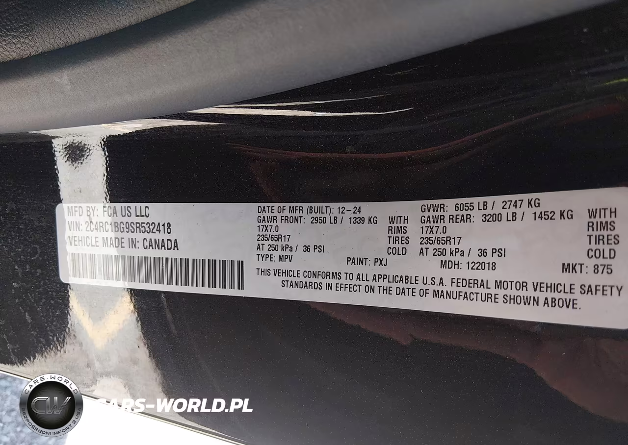 2025 Chrysler Pacifica Select VIN:2C4RC1BG9SR532418 - 9