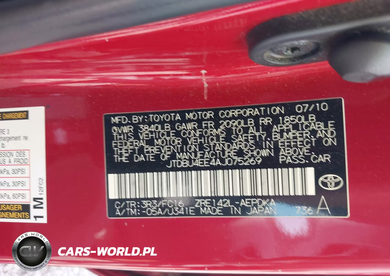 2010 Toyota Corolla Le VIN:JTDBU4EE4AJ075269 - 9
