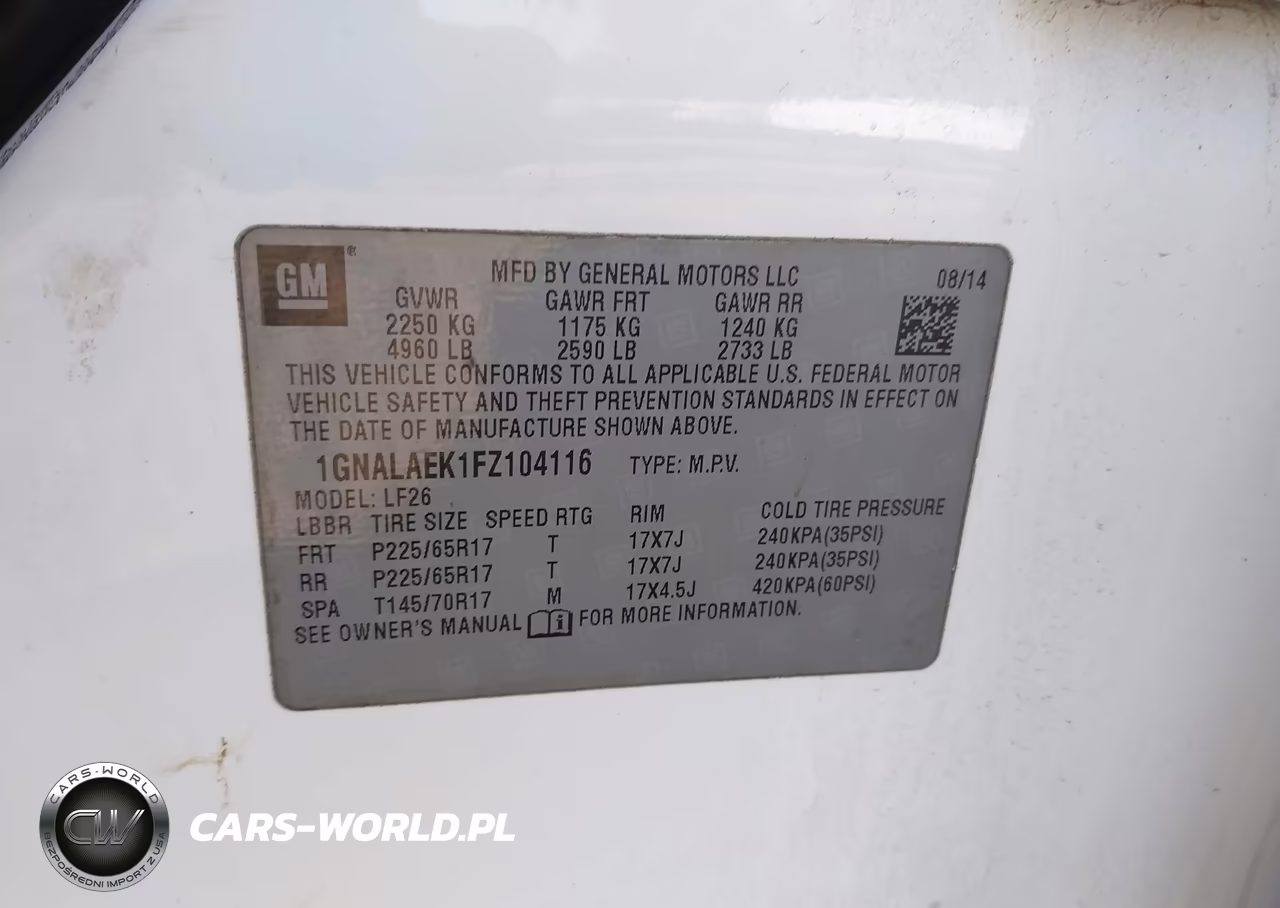 2015 Chevrolet Equinox Ls VIN:1GNALAEK1FZ104116 - 9