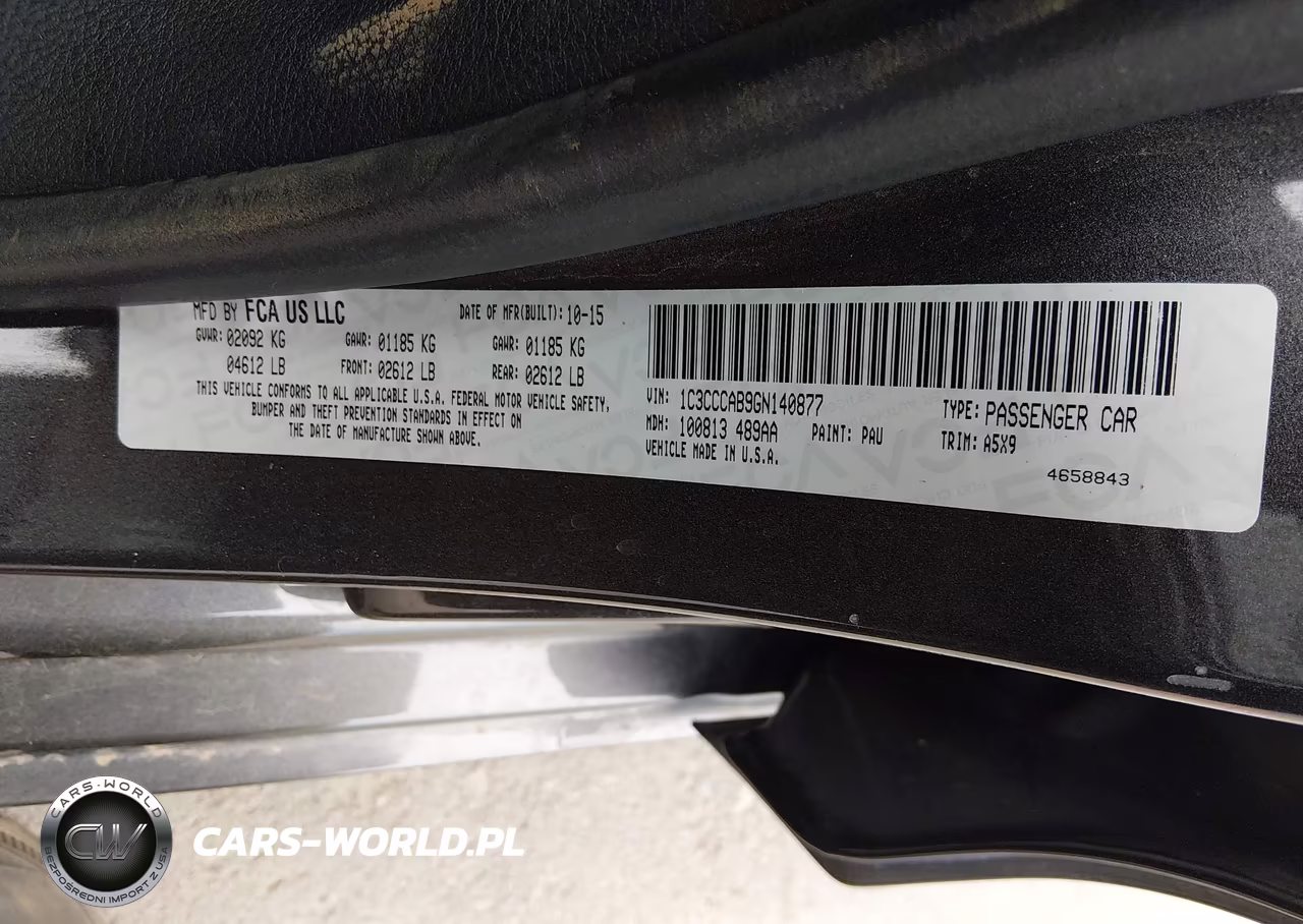 2016 Chrysler 200 Limited VIN:1C3CCCAB9GN140877 - 9