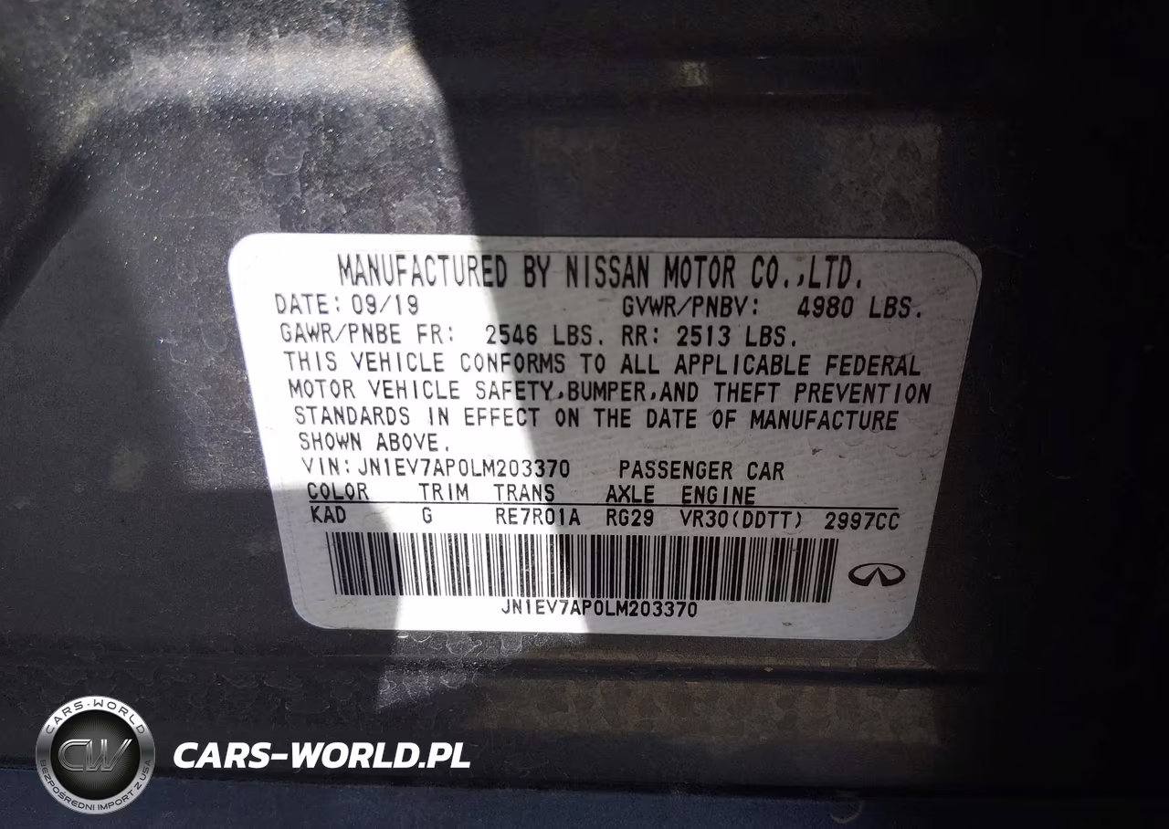 2020 Infiniti Q50 Edition 30 VIN:JN1EV7AP0LM203370 - 9