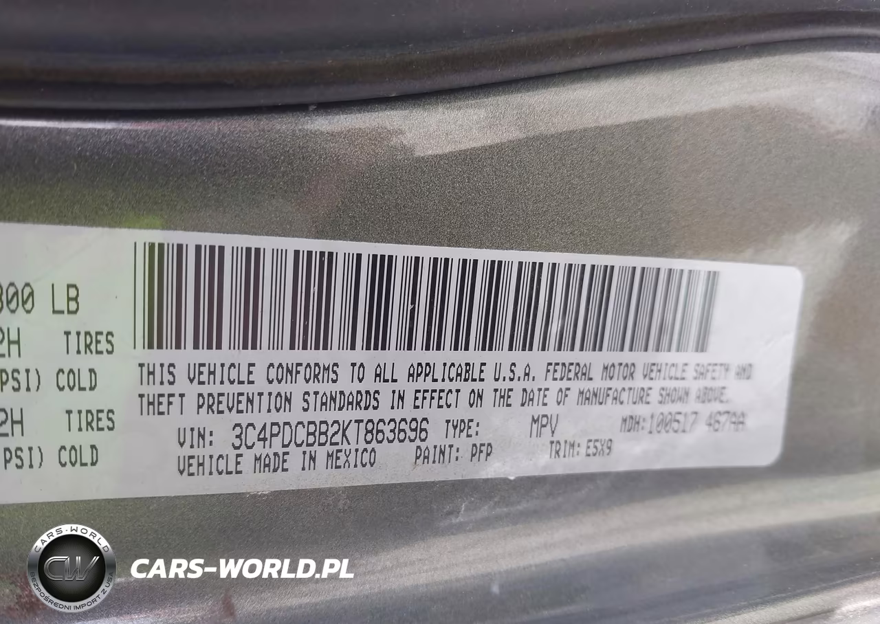 2019 Dodge Journey Se VIN:3C4PDCBB2KT863696 - 9