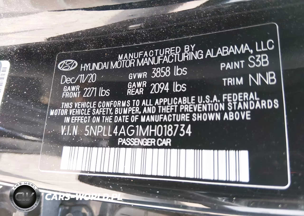2021 Hyundai Elantra Se VIN:5NPLL4AG1MH018734 - 9