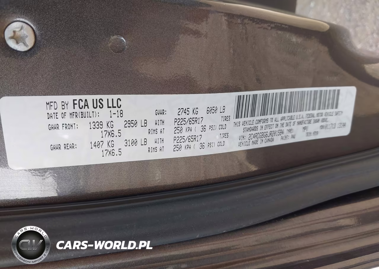 2018 Dodge Grand Caravan Se Plus VIN:2C4RDGBG6JR201584 - 9