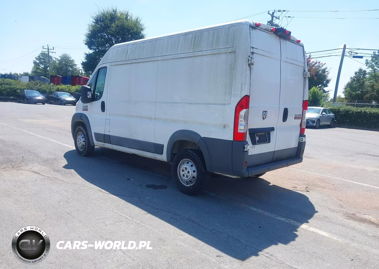 2018 Ram Promaster 2500 High Roof 136 Wb VIN:3C6TRVCG8JE125742 - 3
