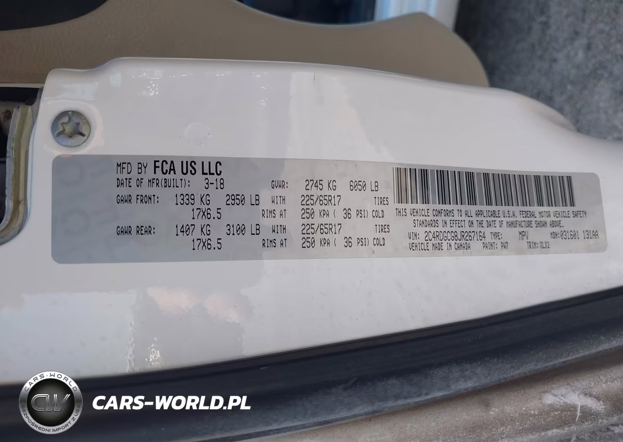 2018 Dodge Grand Caravan Sxt VIN:2C4RDGCG8JR267164 - 9