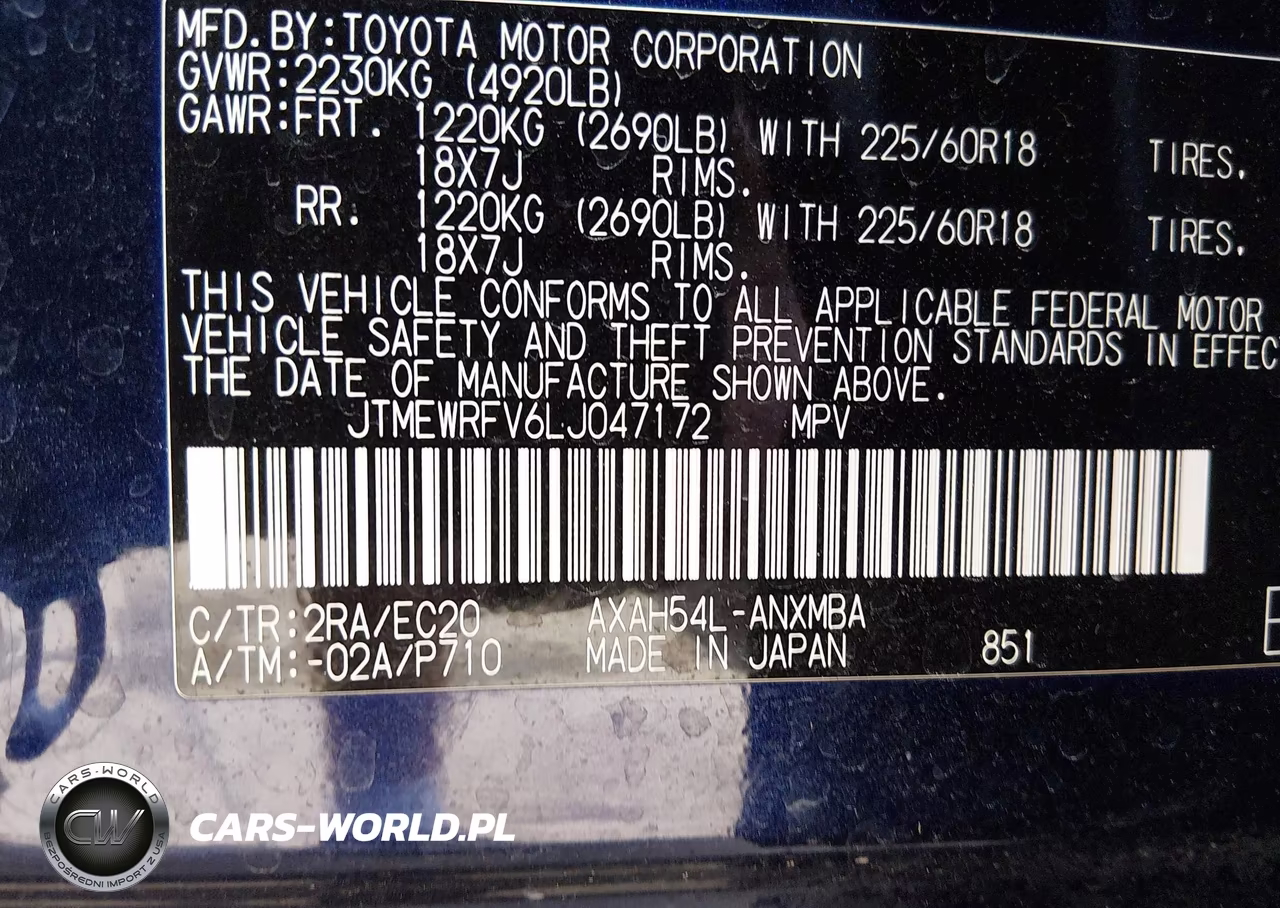 2020 Toyota Rav4 Hybrid Xse VIN:JTMEWRFV6LJ047172 - 9