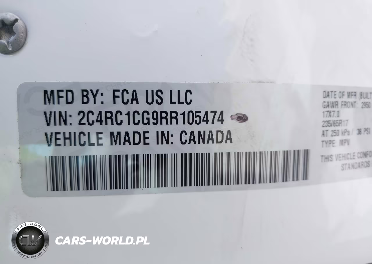 2024 Chrysler Voyager Lx VIN:2C4RC1CG9RR105474 - 9