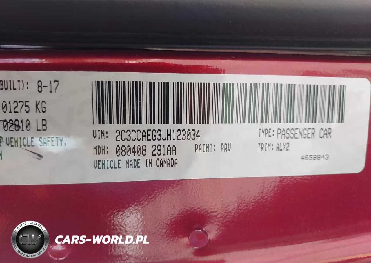 2018 Chrysler 300 Limited VIN:2C3CCAEG3JH123034 - 9