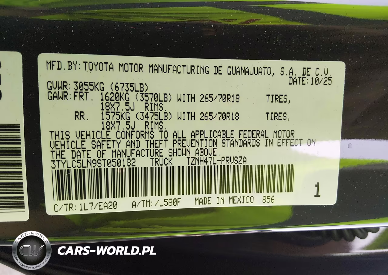 2025 Toyota Tacoma Hybrid Trd Off Road VIN:3TYLC5LN9ST050182 - 9