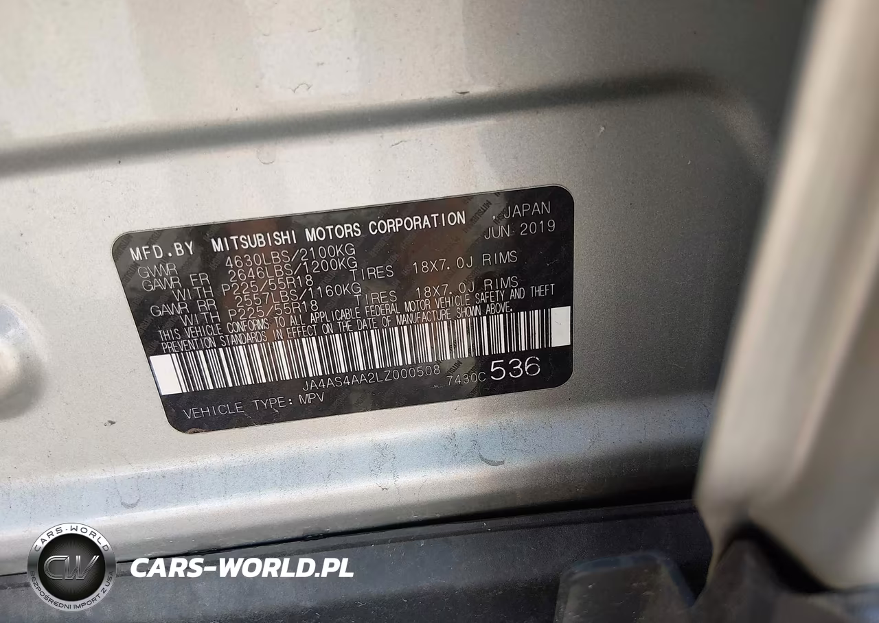 2020 Mitsubishi Eclipse Cross Le 1.5T VIN:JA4AS4AA2LZ000508 - 9