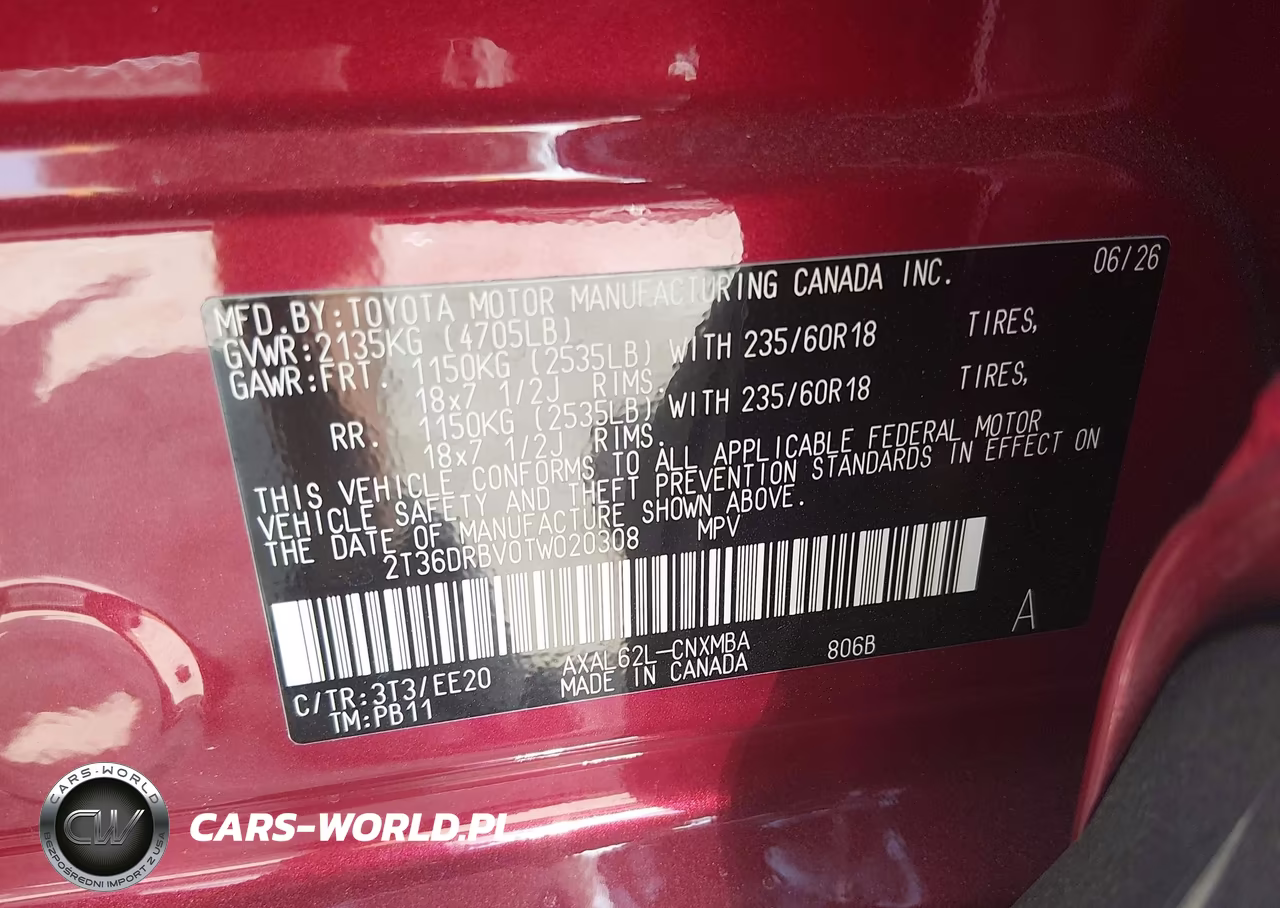 2026 Toyota Rav4 Xle Premium VIN:2T36DRBV0TW020308 - 9