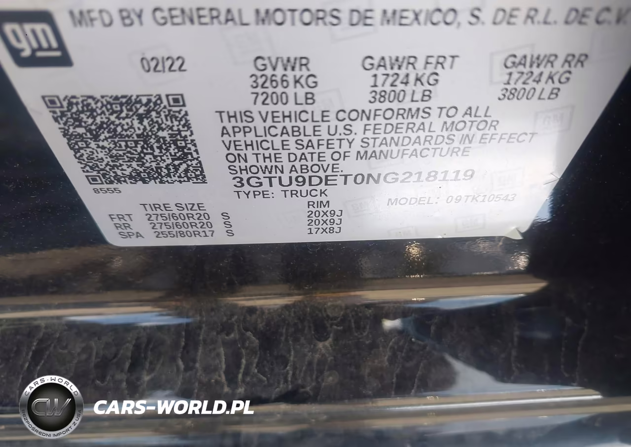 2022 GMC Sierra 1500 Limited 4Wd Short Box Slt VIN:3GTU9DET0NG218119 - 9