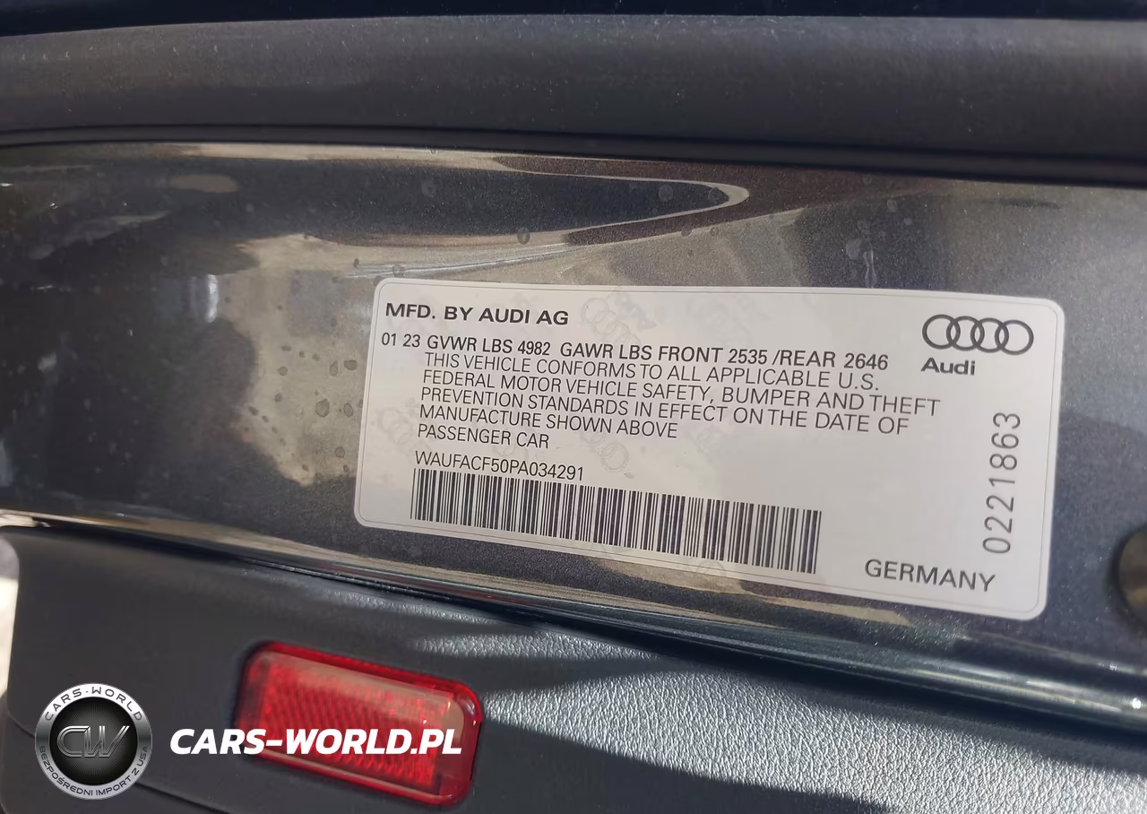 2023 Audi A5 Sportback Premium Plus 45 Tfsi S Line Quattro S Tronic VIN:WAUFACF50PA034291 - 9