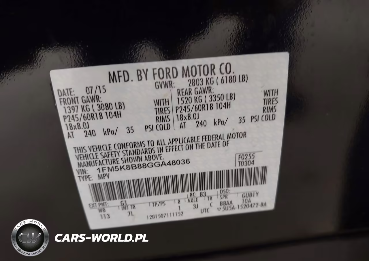 2016 Ford Explorer VIN:1FM5K8B88GGA48036 - 9