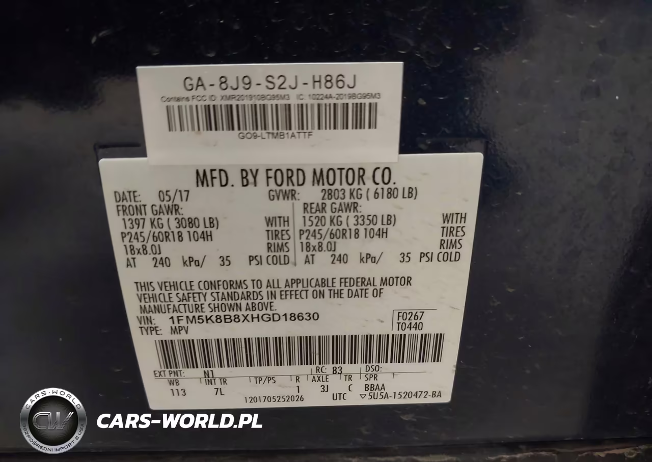 2017 Ford Explorer VIN:1FM5K8B8XHGD18630 - 9