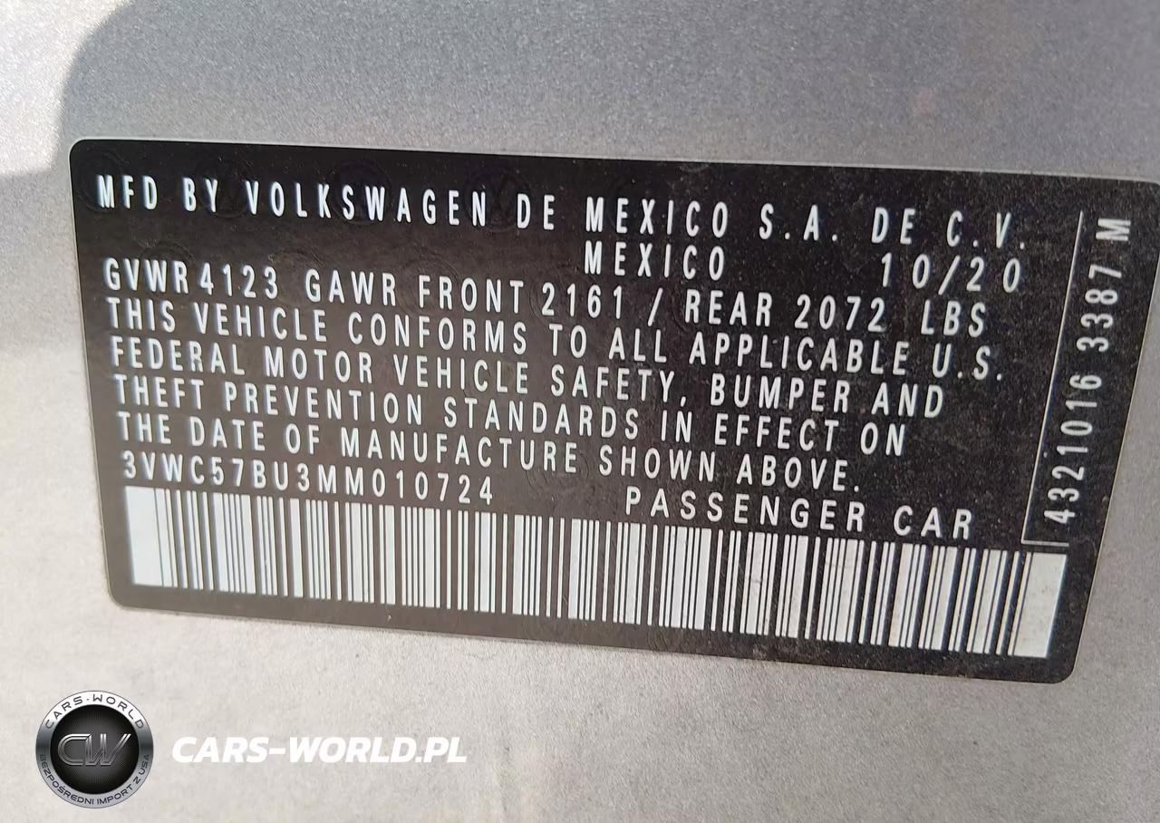 2021 Volkswagen Jetta 1.4T R-Line-1.4T S-1.4T Se VIN:3VWC57BU3MM010724 - 9