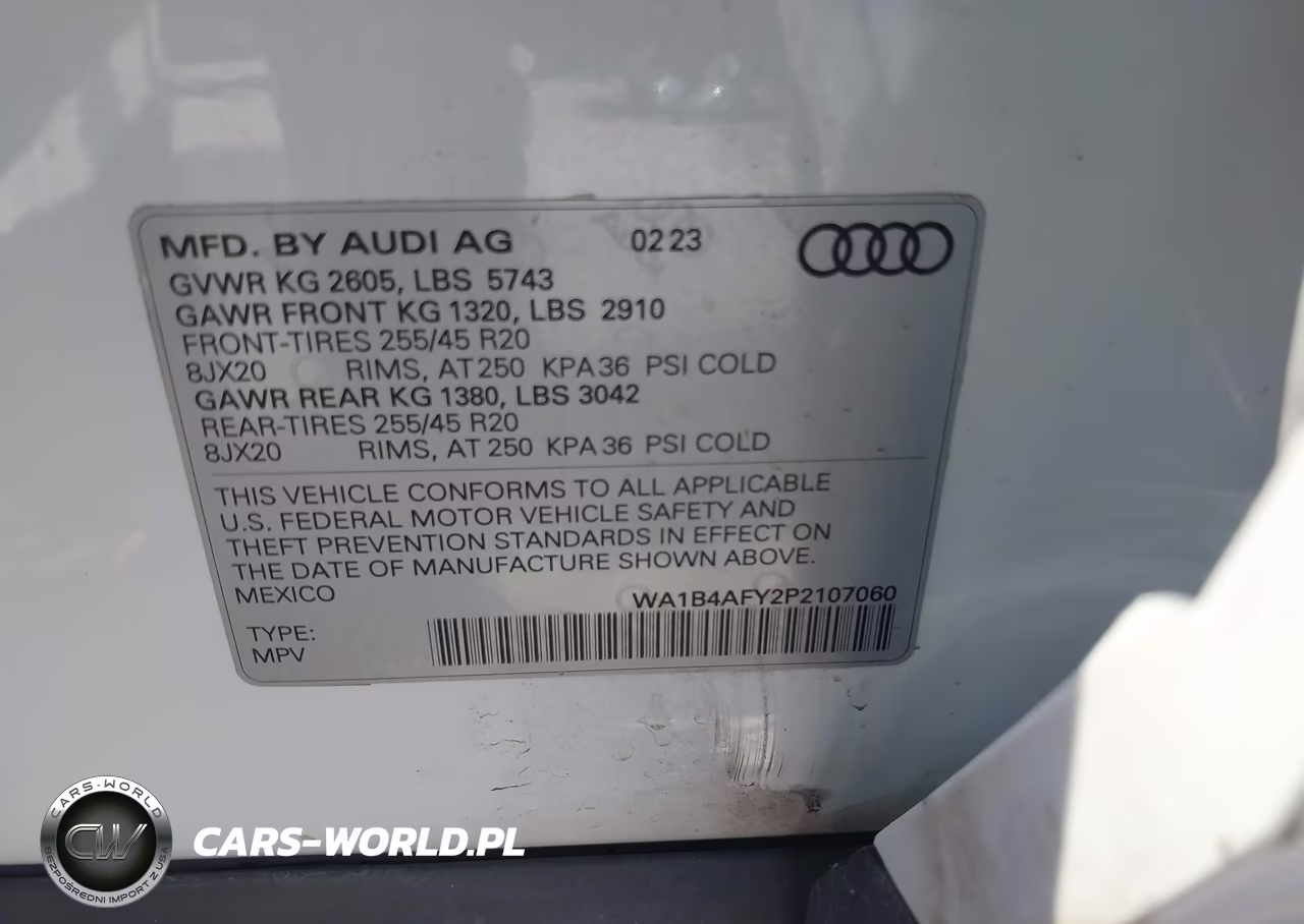 2023 Audi Sq5 Premium Plus Tfsi Quattro Tiptronic VIN:WA1B4AFY2P2107060 - 9