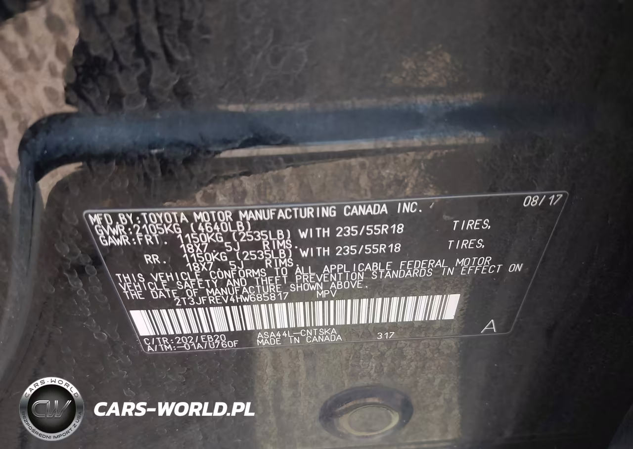 2017 Toyota Rav4 Se VIN:2T3JFREV4HW685817 - 9