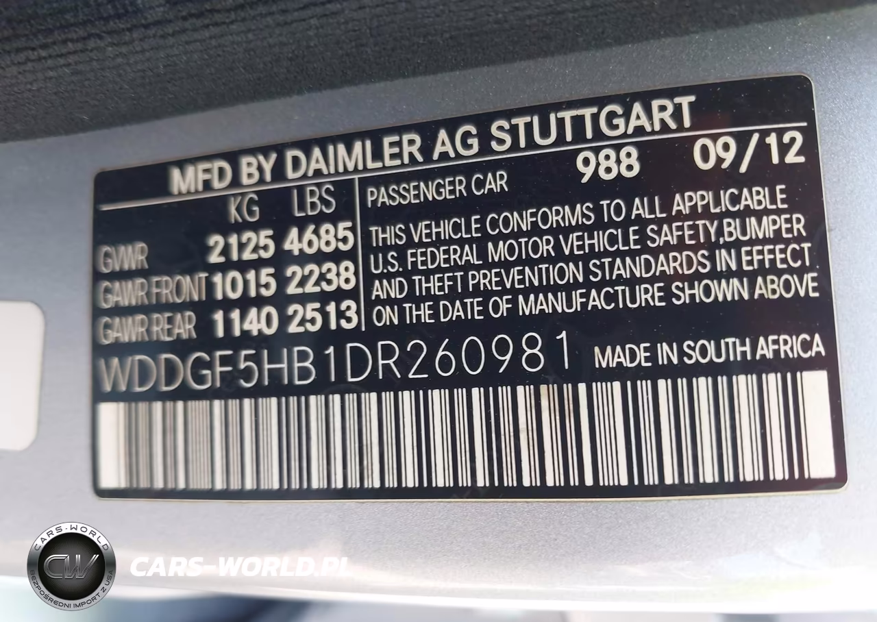 2013 Mercedes-Benz C 350 Sport VIN:WDDGF5HB1DR260981 - 9