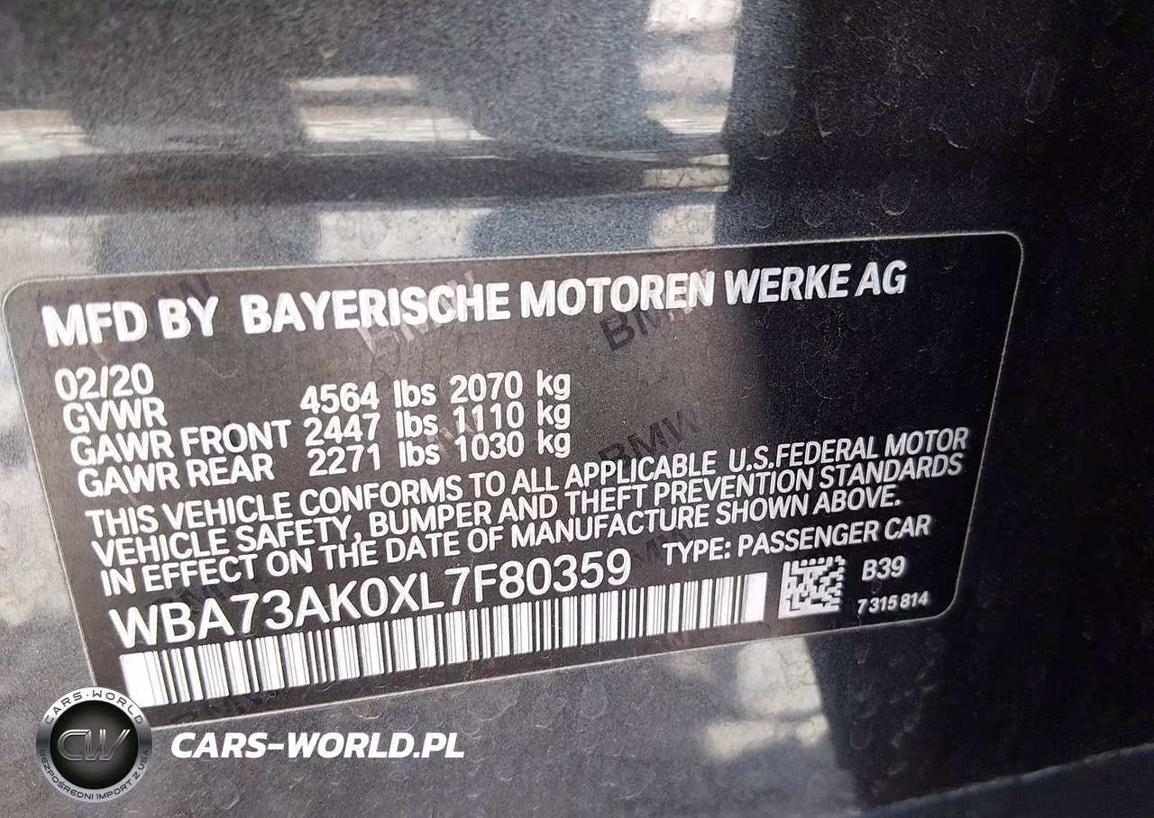 2020 BMW 228I Gran Coupe xDrive VIN:WBA73AK0XL7F80359 - 9