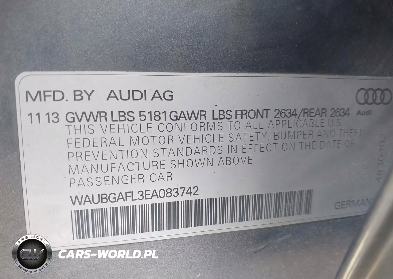 2014 Audi S4 3.0T Premium Plus VIN:WAUBGAFL3EA083742 - 9