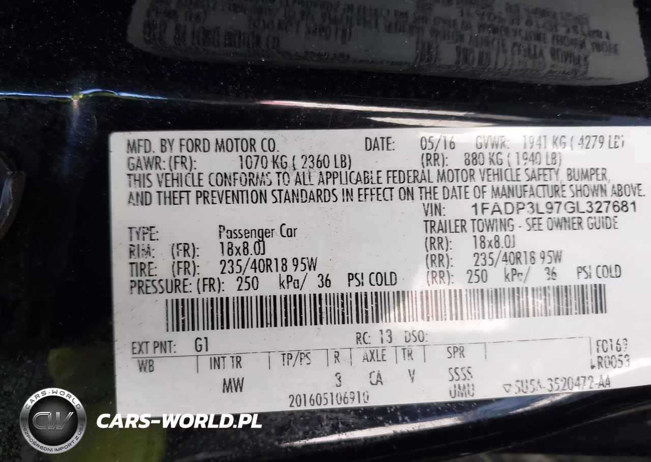 2016 Ford Focus St VIN:1FADP3L97GL327681 - 9