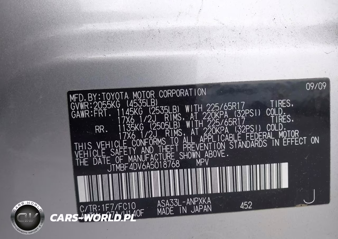 2010 Toyota Rav4 VIN:JTMBF4DV6A5018768 - 9