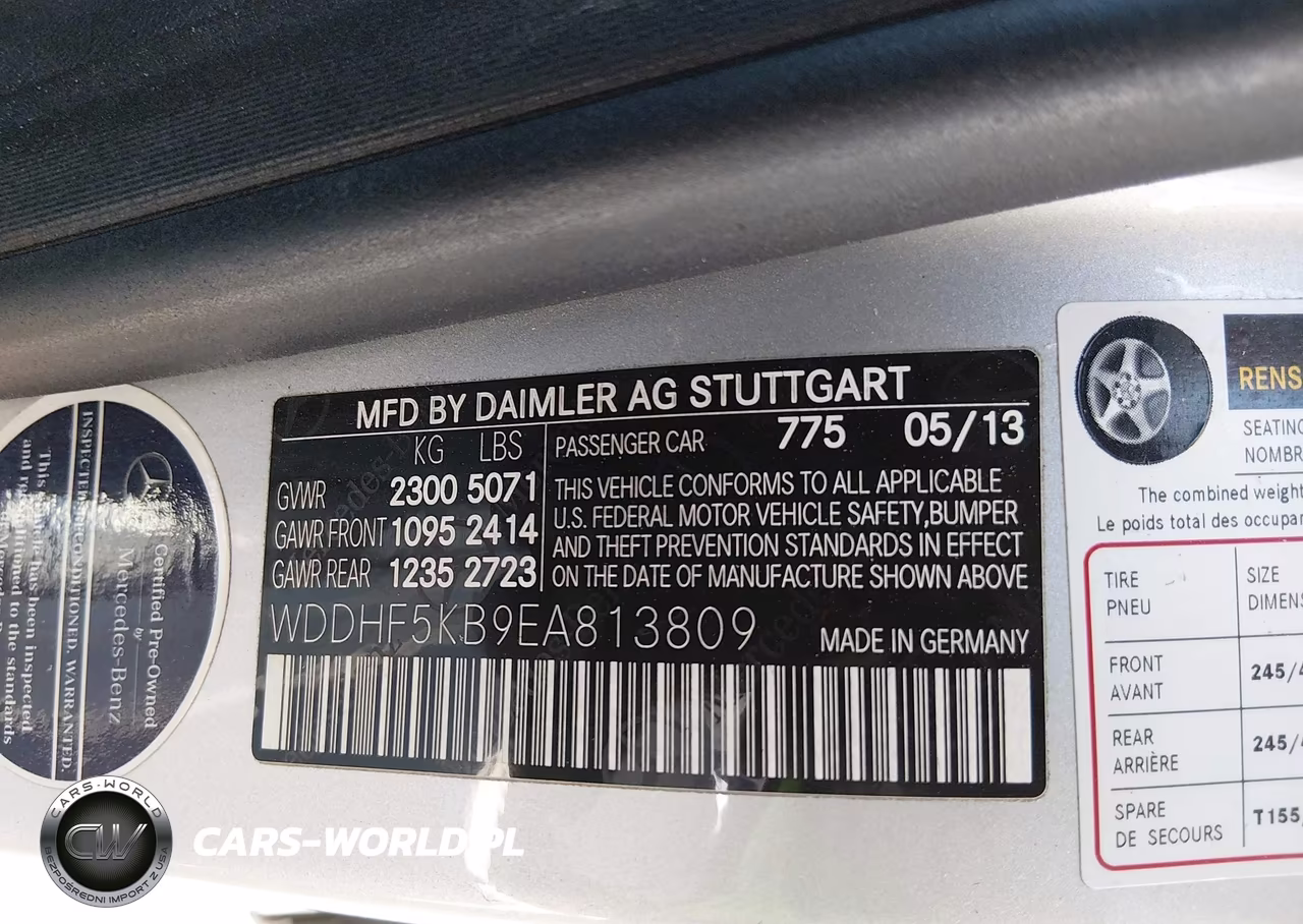 2014 Mercedes-Benz E 350 VIN:WDDHF5KB9EA813809 - 9