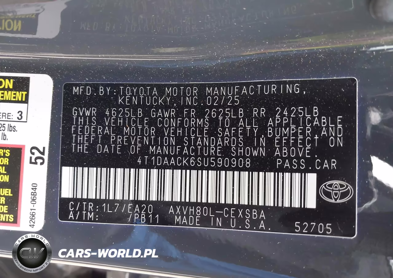 2025 Toyota Camry Se VIN:4T1DAACK6SU590908 - 9