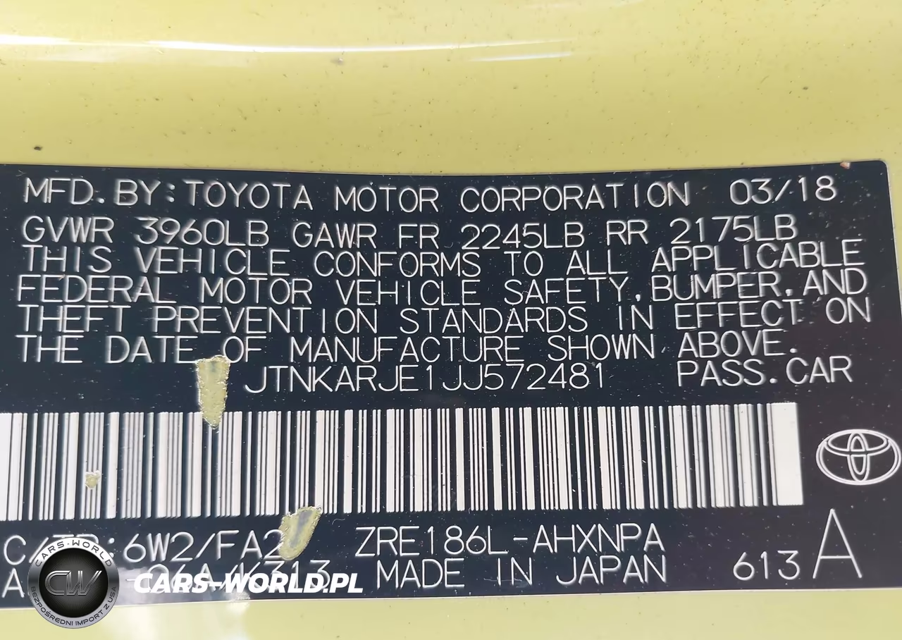 2018 Toyota Corolla Im VIN:JTNKARJE1JJ572481 - 9