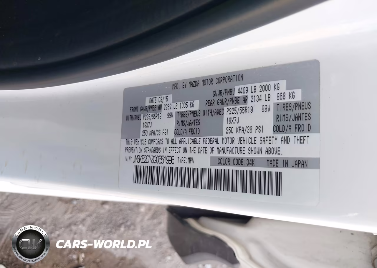 2016 Mazda Cx-5 Grand Touring VIN:JM3KE2DY8G0651996 - 9