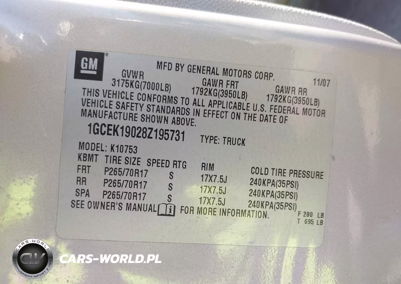 2008 Chevrolet Silverado 1500 Work Truck VIN:1GCEK19028Z195731 - 9