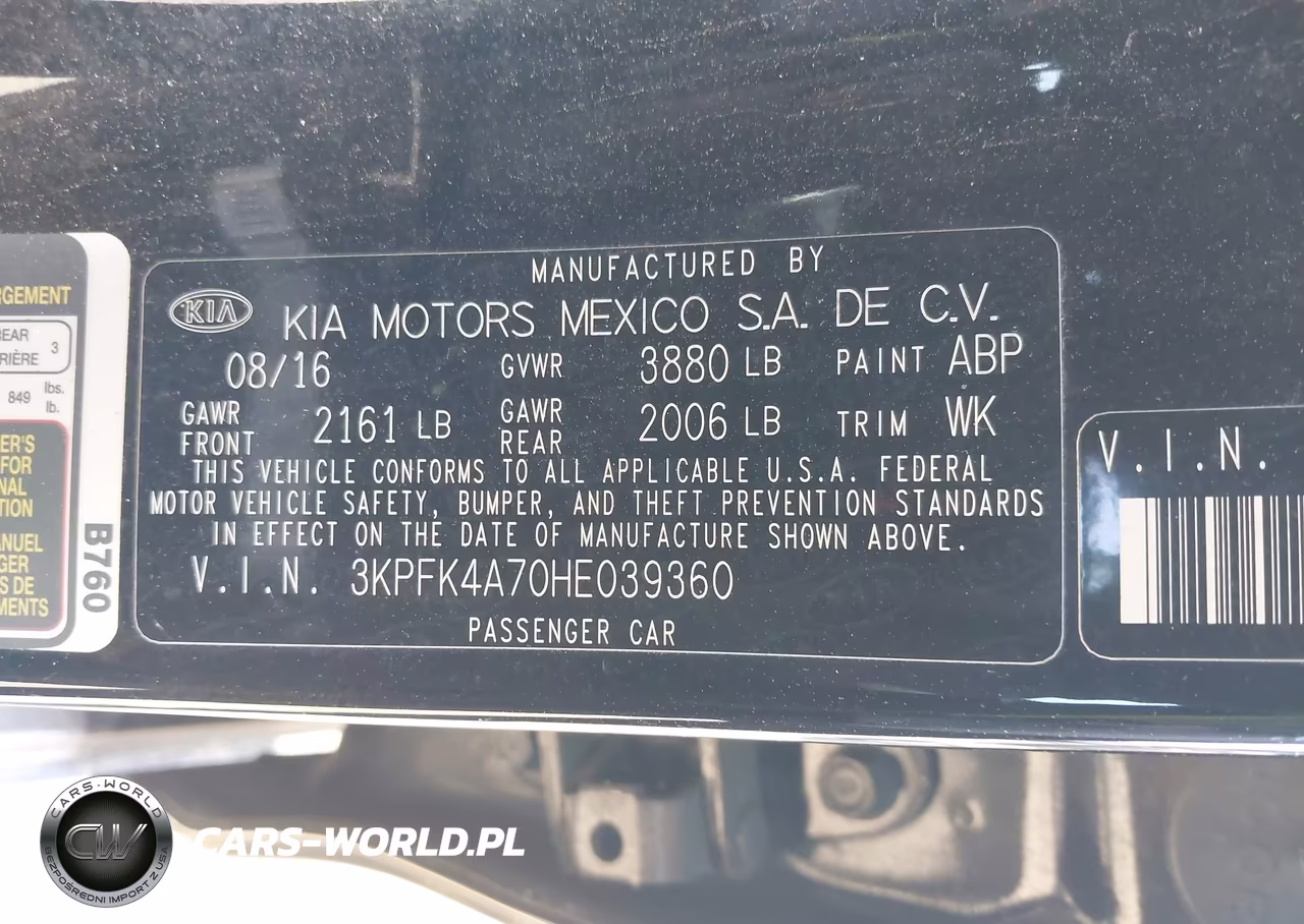 2017 Kia Forte Lx VIN:3KPFK4A70HE039360 - 9