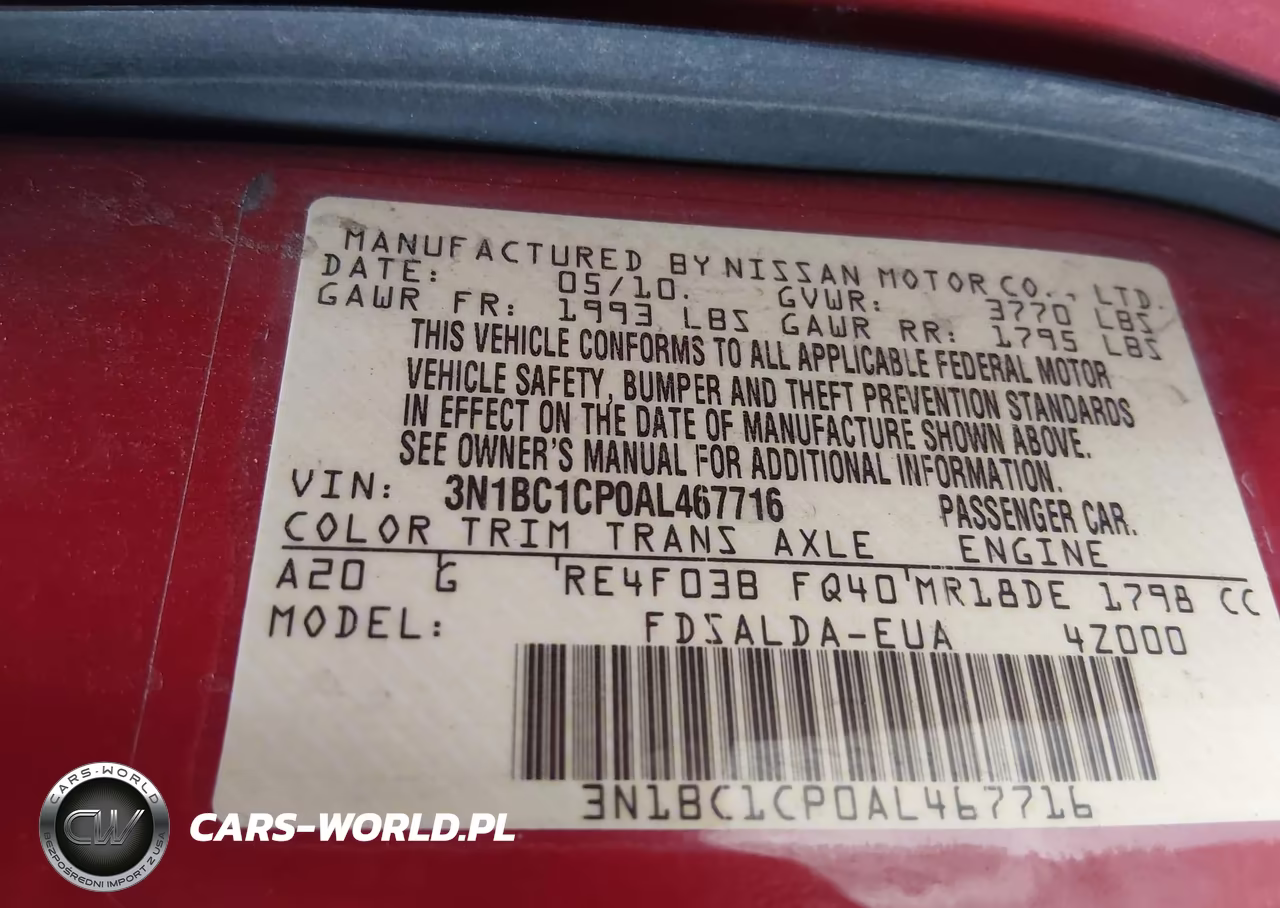 2010 Nissan Versa 1.8S VIN:3N1BC1CP0AL467716 - 9