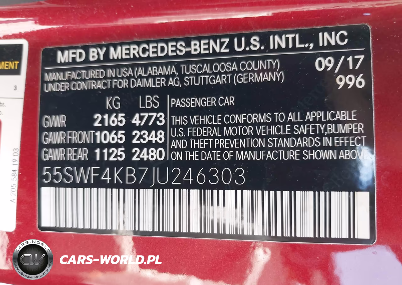 2018 Mercedes-Benz C 300 4Matic VIN:55SWF4KB7JU246303 - 9