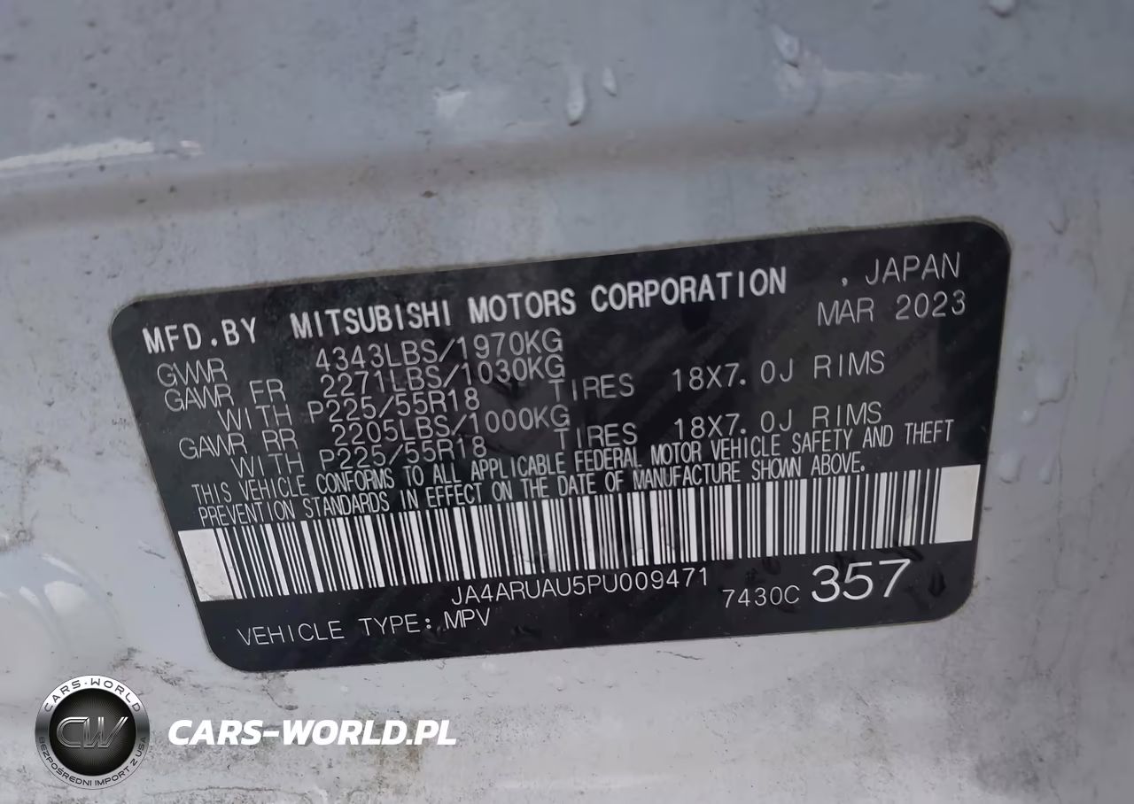 2023 Mitsubishi Outlander Sport 2.0 Ralliart Awc VIN:JA4ARUAU5PU009471 - 9