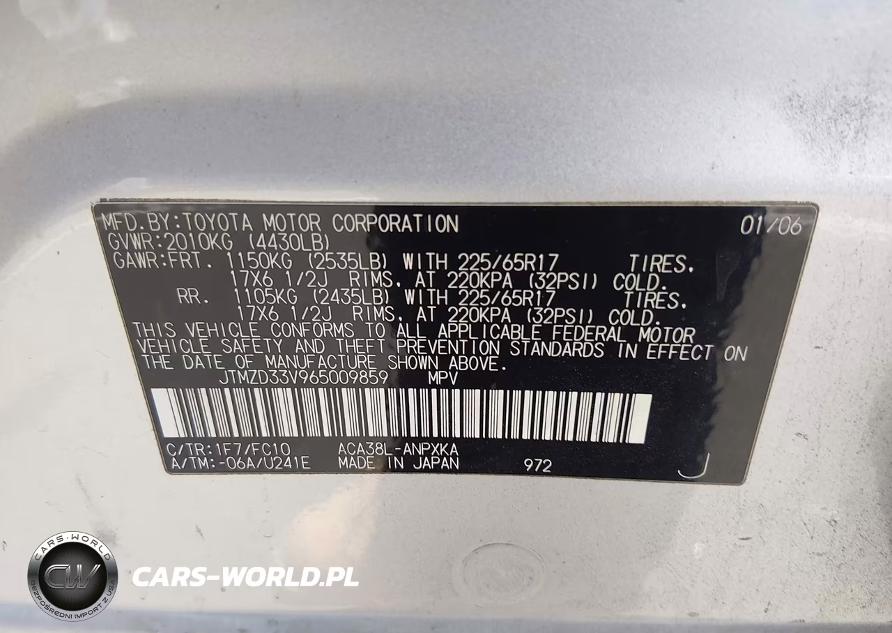 2006 Toyota Rav4 VIN:JTMZD33V965009859 - 9