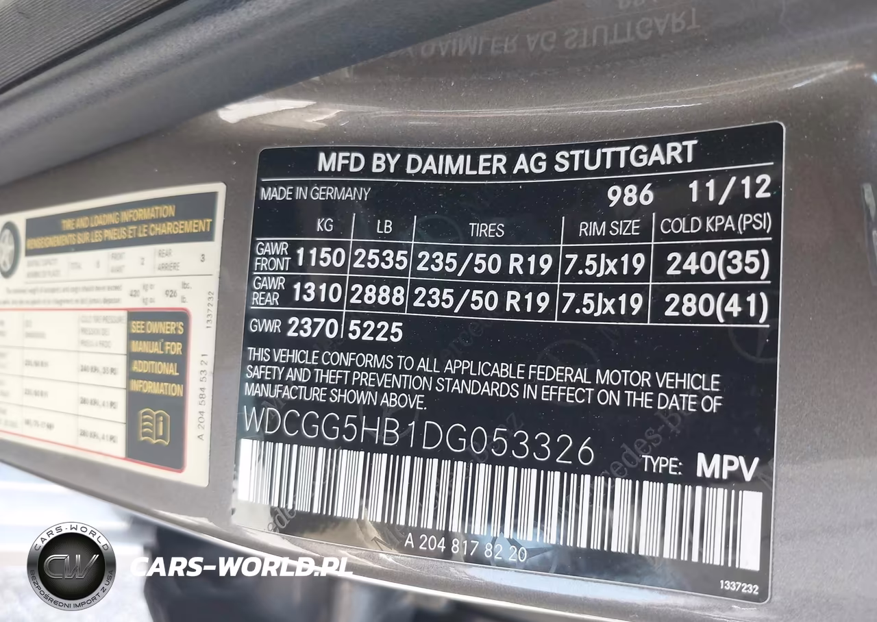 2013 Mercedes-Benz Glk 350 VIN:WDCGG5HB1DG053326 - 9