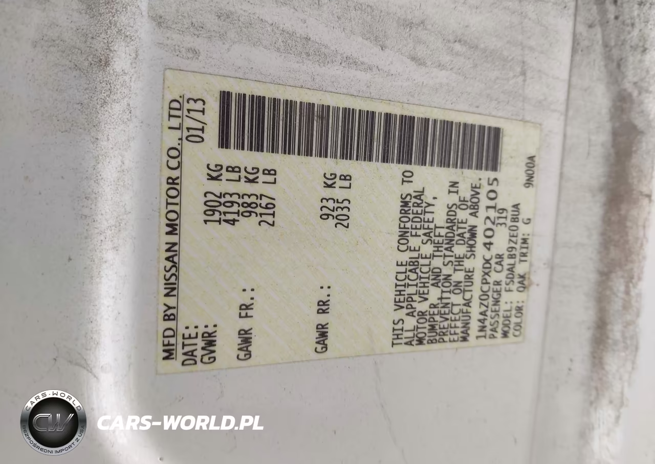 2013 Nissan Leaf S VIN:1N4AZ0CPXDC402105 - 9