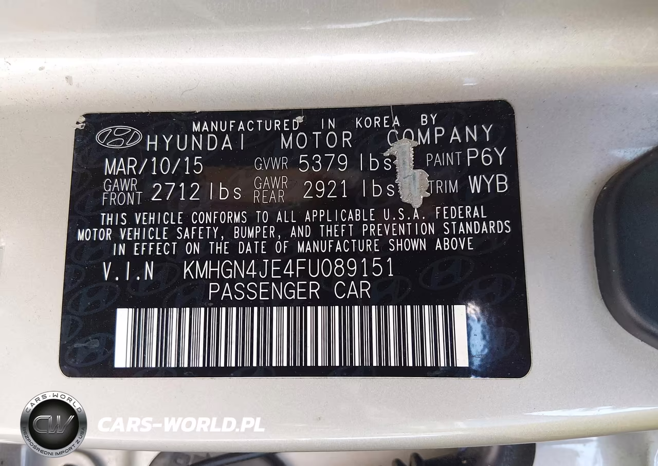 2015 Hyundai Genesis 3.8 VIN:KMHGN4JE4FU089151 - 9