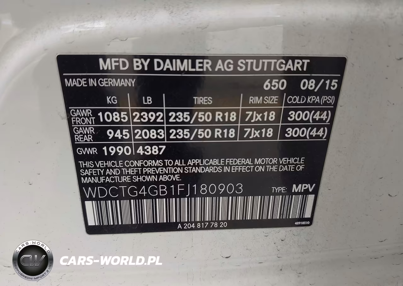 2015 Mercedes-Benz Gla 250 4Matic VIN:WDCTG4GB1FJ180903 - 9
