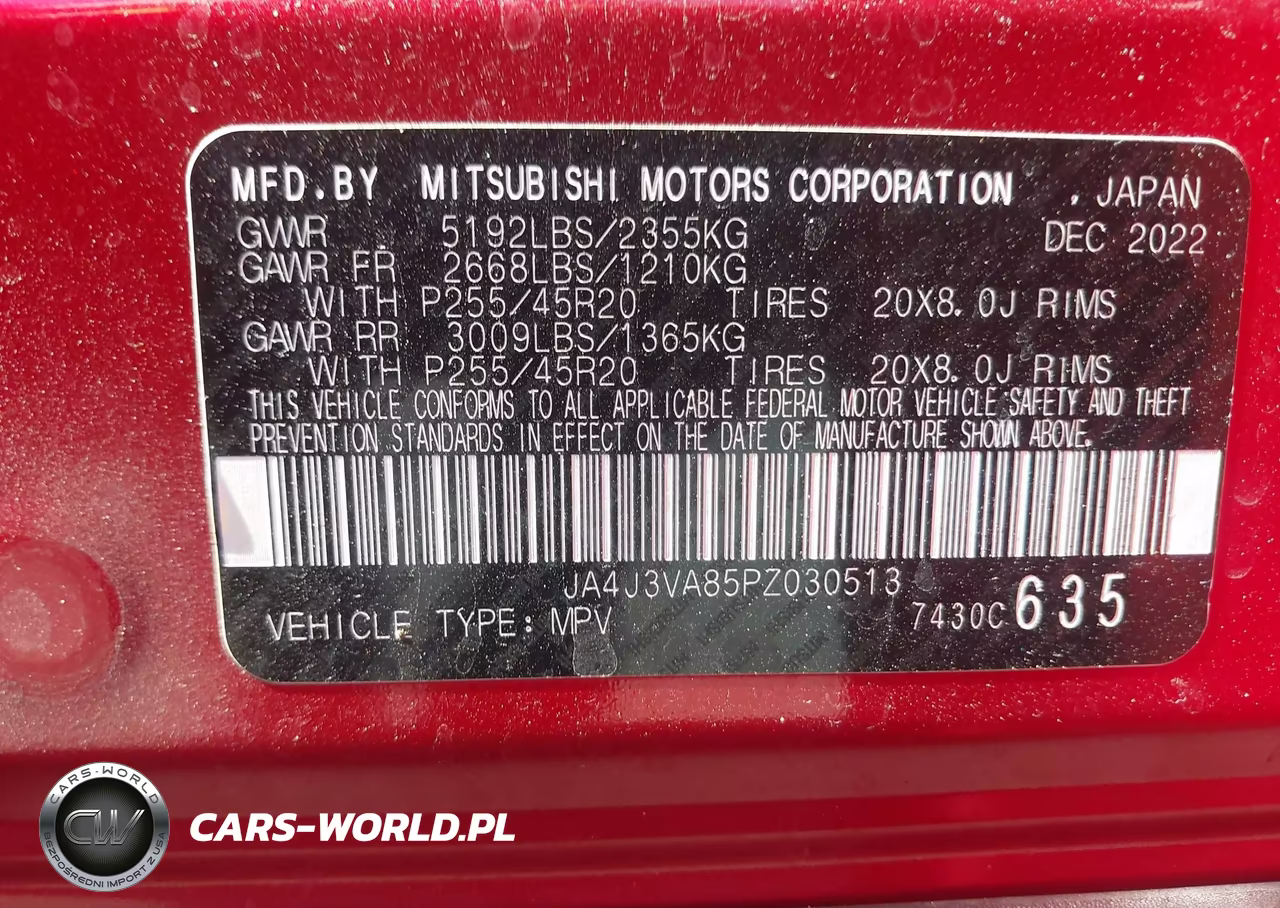 2023 Mitsubishi Outlander Sel 2.5 2Wd-Sel Black Edition 2Wd VIN:JA4J3VA85PZ030513 - 9