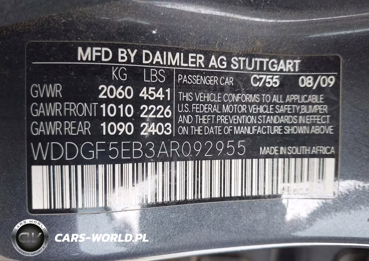 2010 Mercedes-Benz C 300 Luxury-Sport VIN:WDDGF5EB3AR092955 - 9