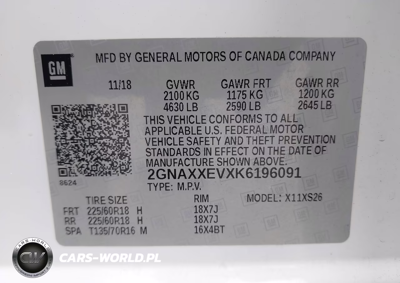 2019 Chevrolet Equinox Premier VIN:2GNAXXEVXK6196091 - 9