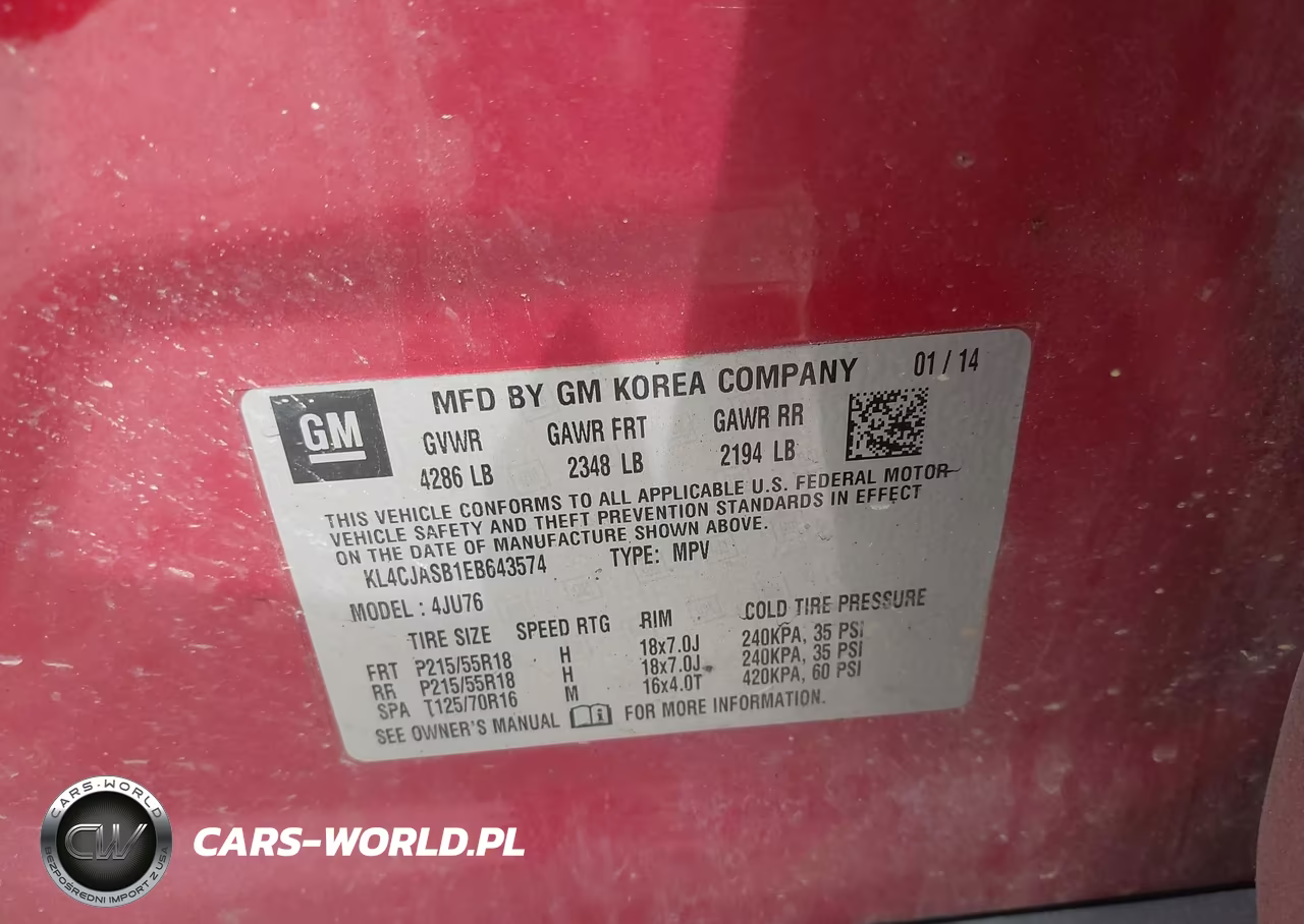 2014 Buick Encore VIN:KL4CJASB1EB643574 - 9
