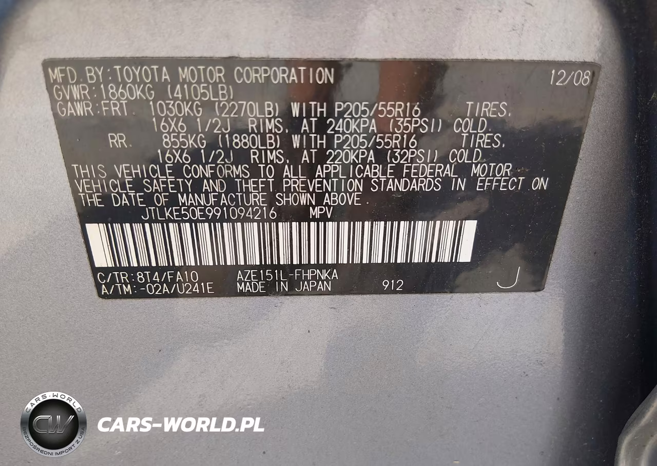 2009 Scion Xb VIN:JTLKE50E991094216 - 9