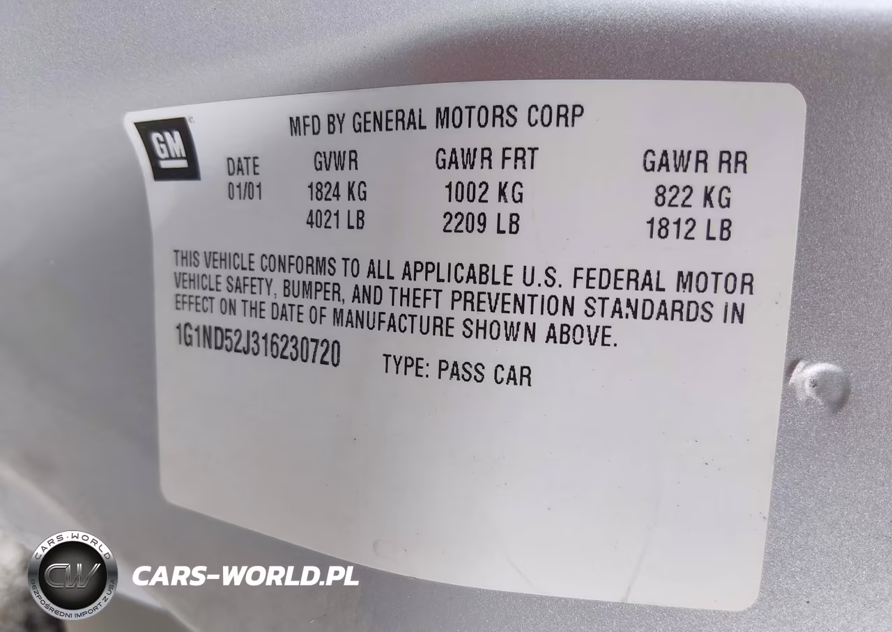 2001 Chevrolet Malibu VIN:1G1ND52J316230720 - 9