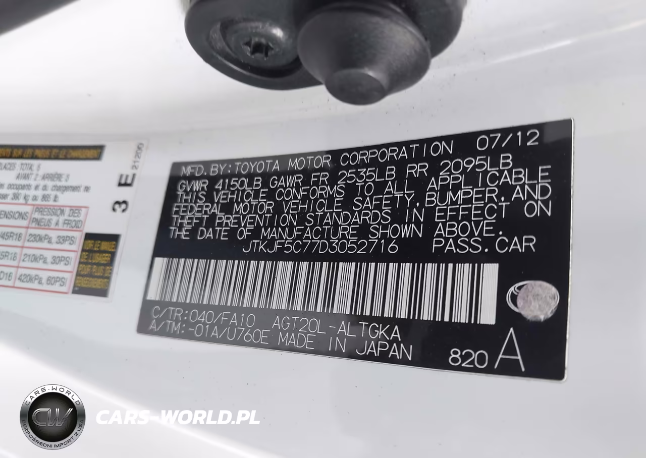 2013 Scion Tc VIN:JTKJF5C77D3052716 - 9